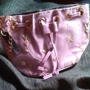 Faux Leather Embroidered Handbag